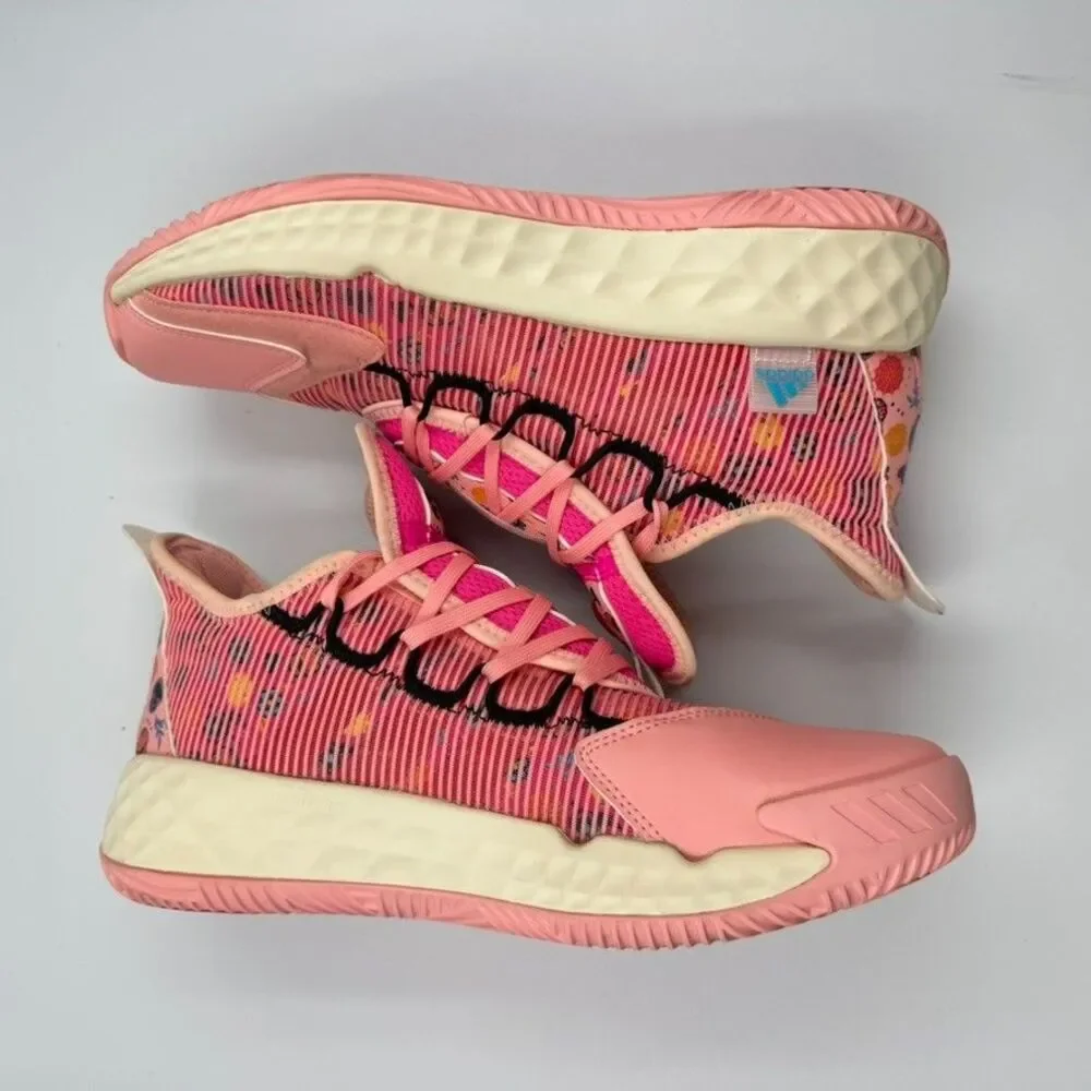 Adidas Mens 7 Pink Harden Vol. 5 Sugar Skull Dia de los Muertos Boost